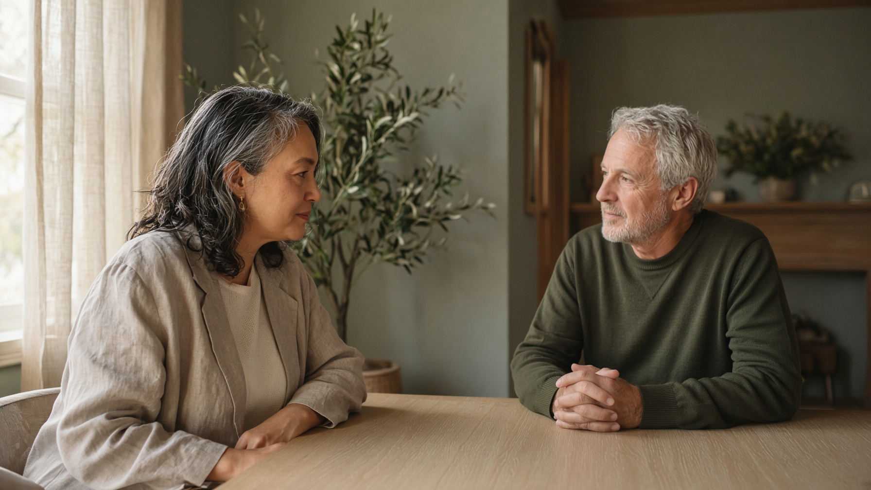 An unhurried hearing consultation in a quiet, light-filled clinic